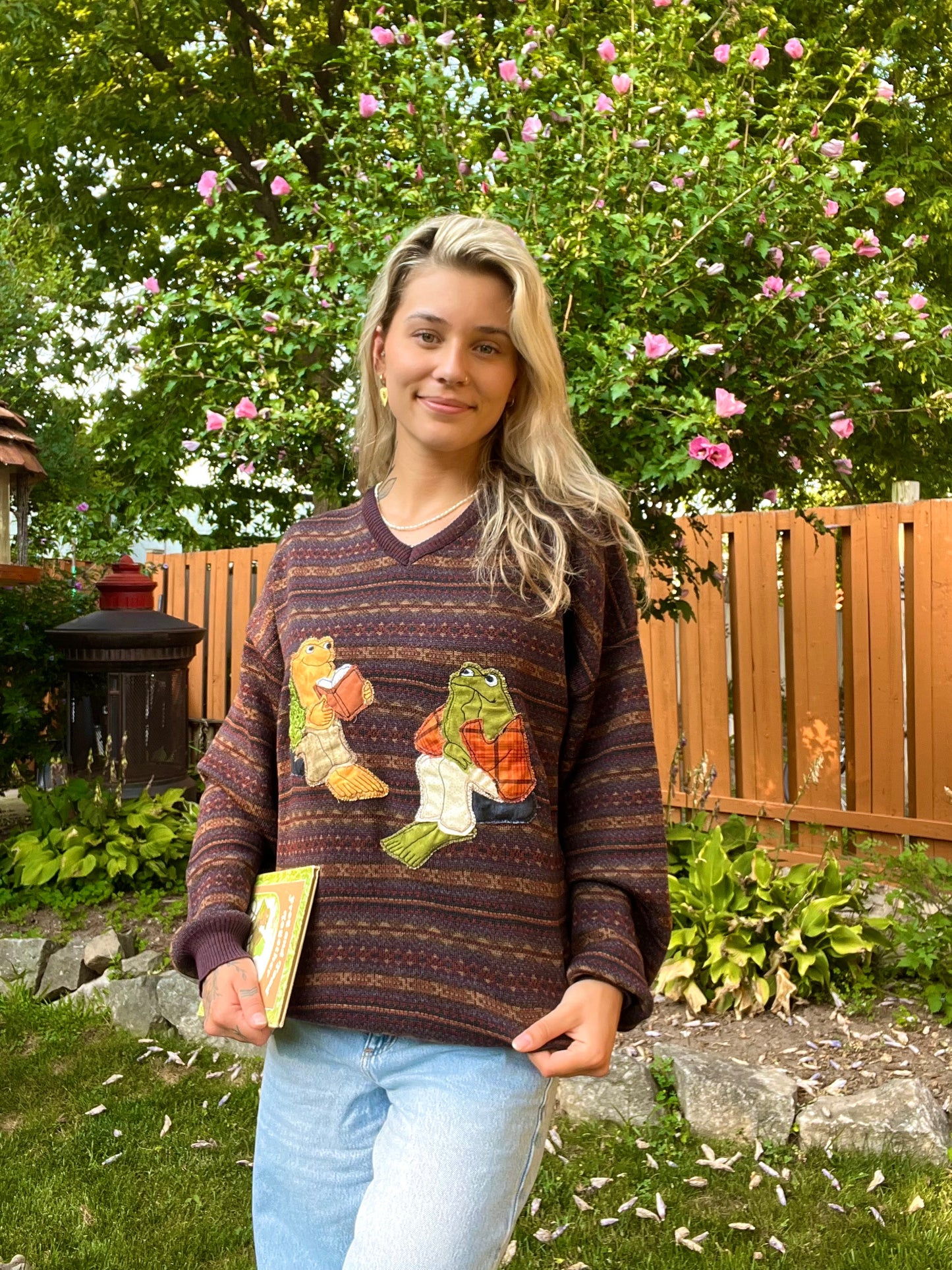 FROG & TOAD PATCHWORK WOOL SWEATER