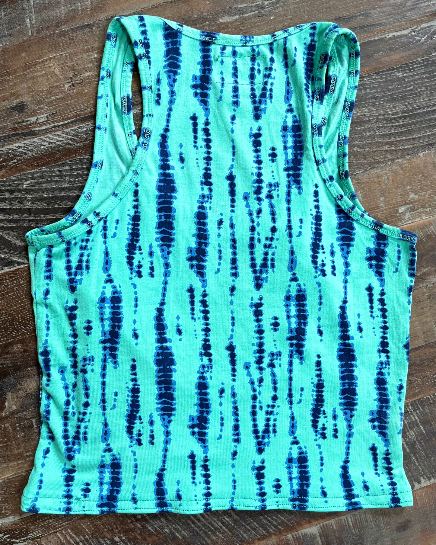 OCEAN PATCHWORK CROPPED TANK