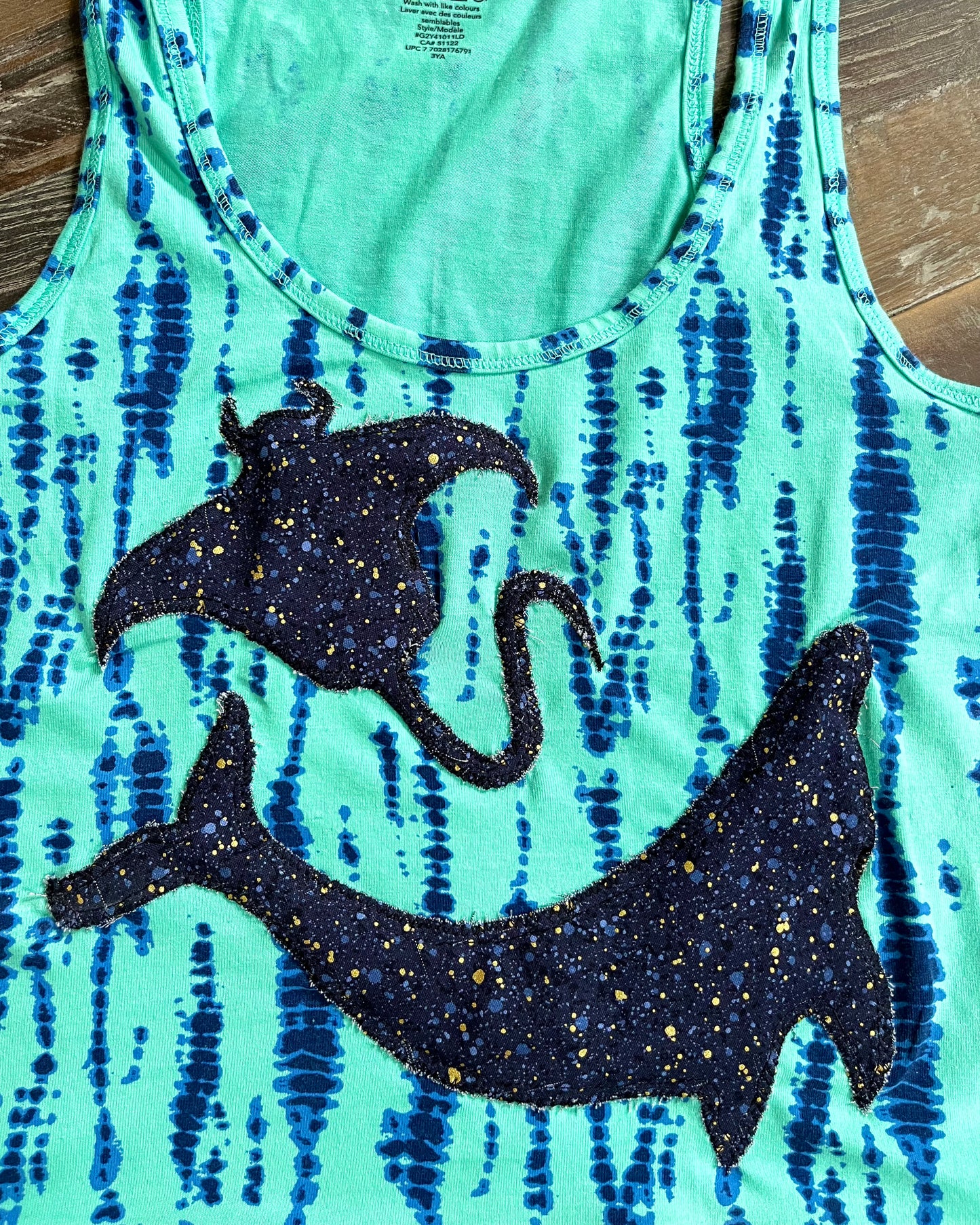 OCEAN PATCHWORK CROPPED TANK