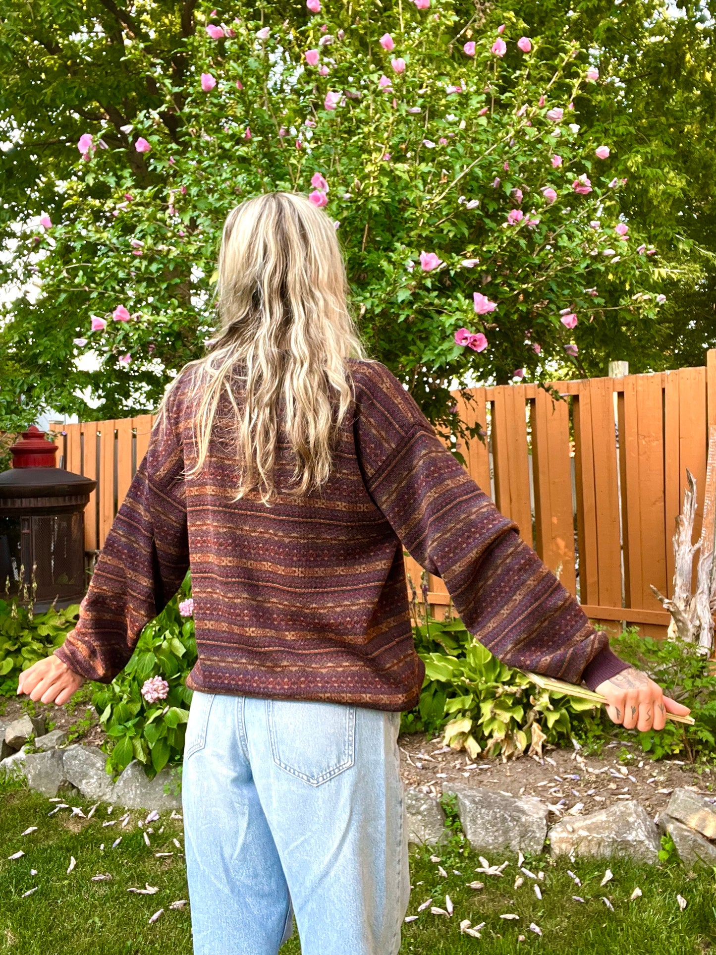 FROG & TOAD PATCHWORK WOOL SWEATER