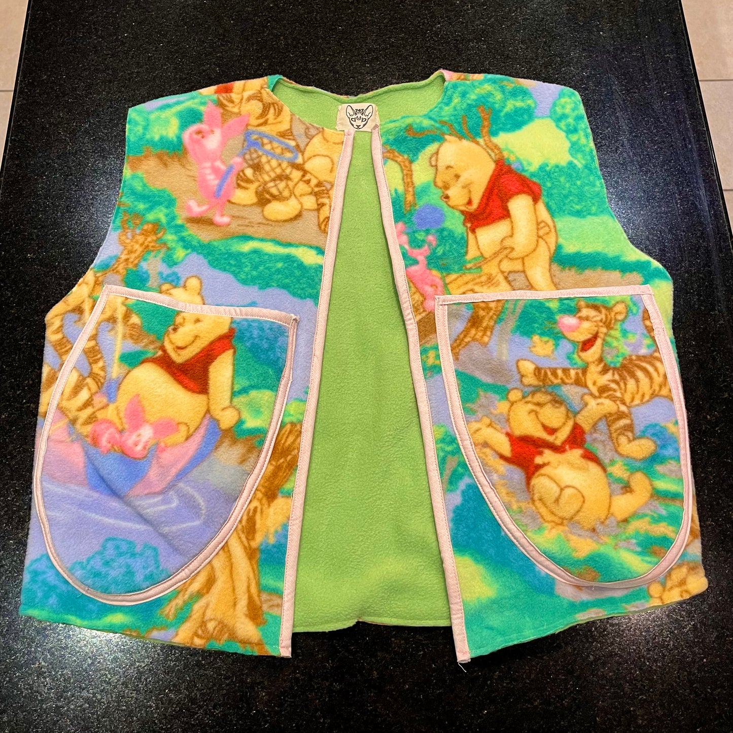 WINNIE THE POOH FLEECE UPCYCLE VEST