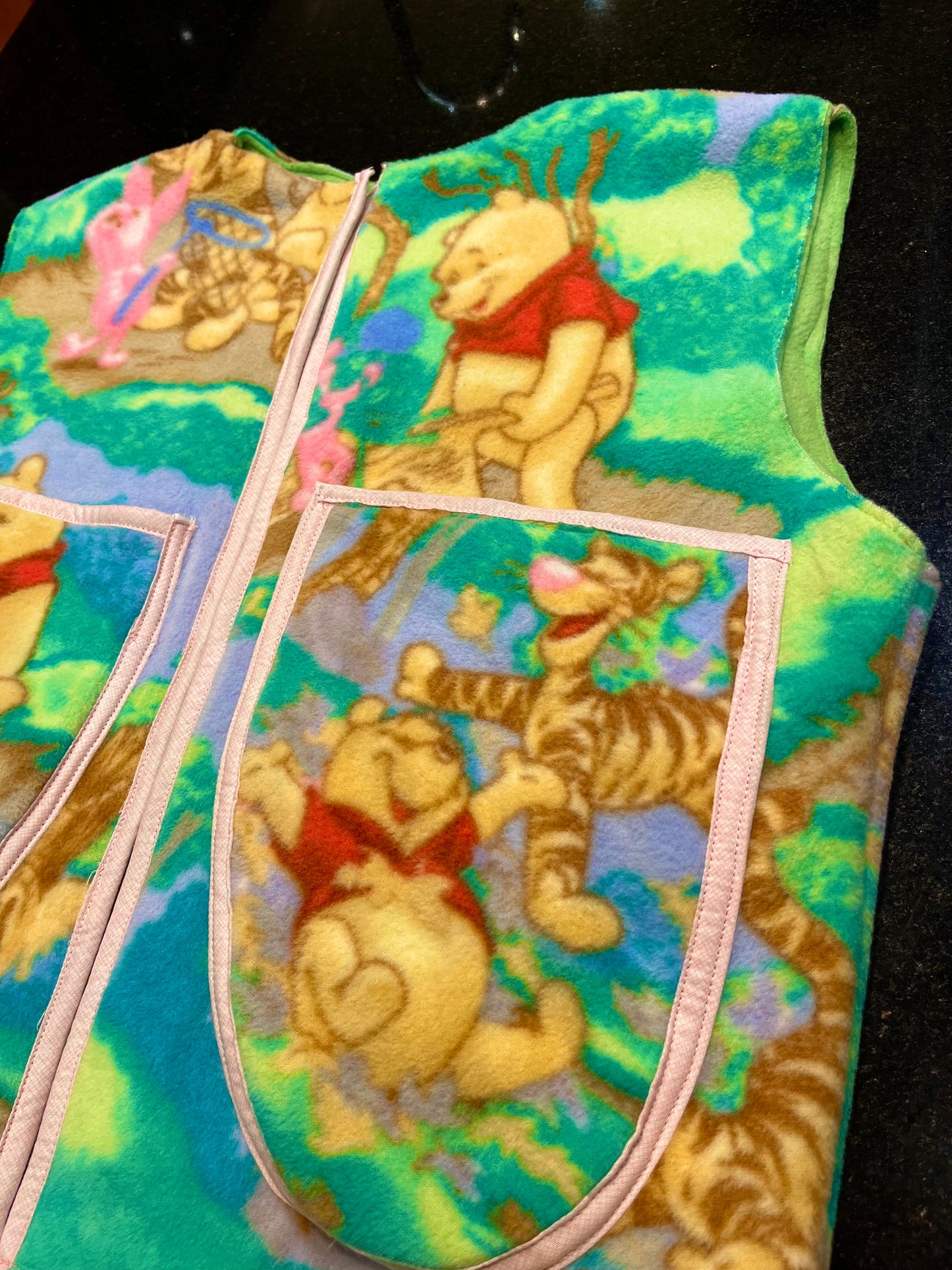 WINNIE THE POOH FLEECE UPCYCLE VEST