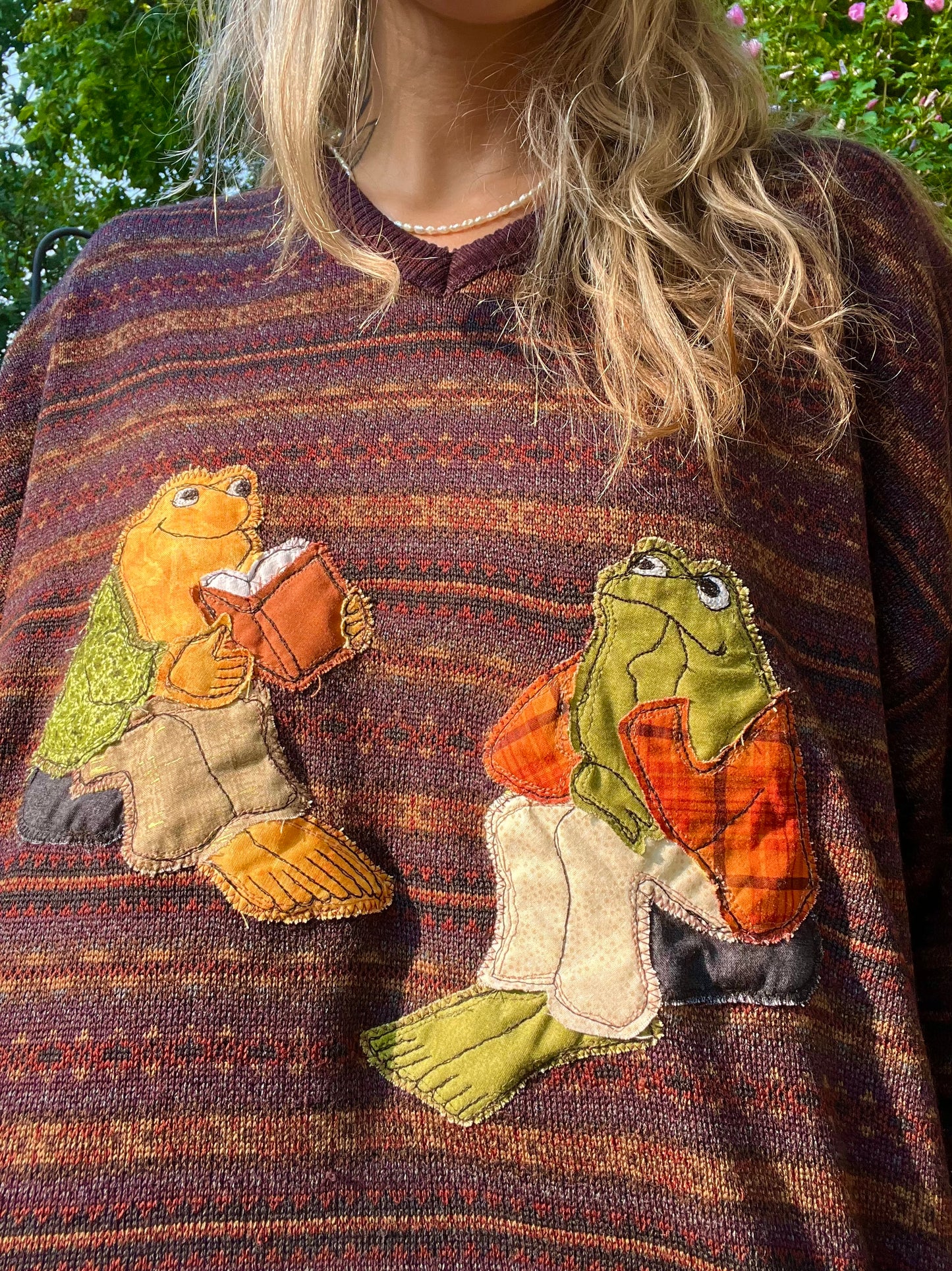 FROG & TOAD PATCHWORK WOOL SWEATER