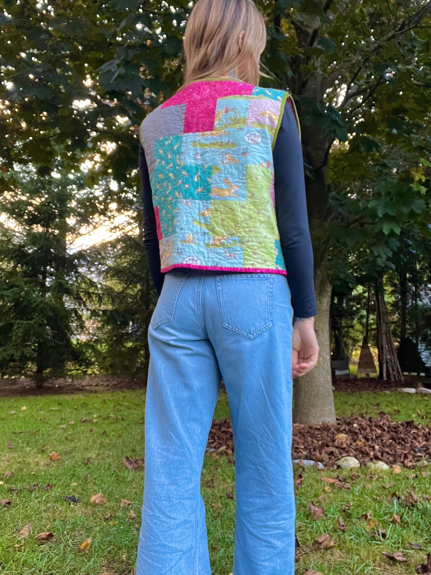 GUESS HOW MUCH ILY QUILT UPCYCLE VEST