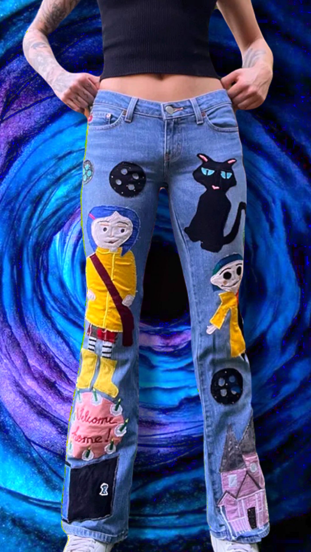 CORALINE PATCHWORK JEANS