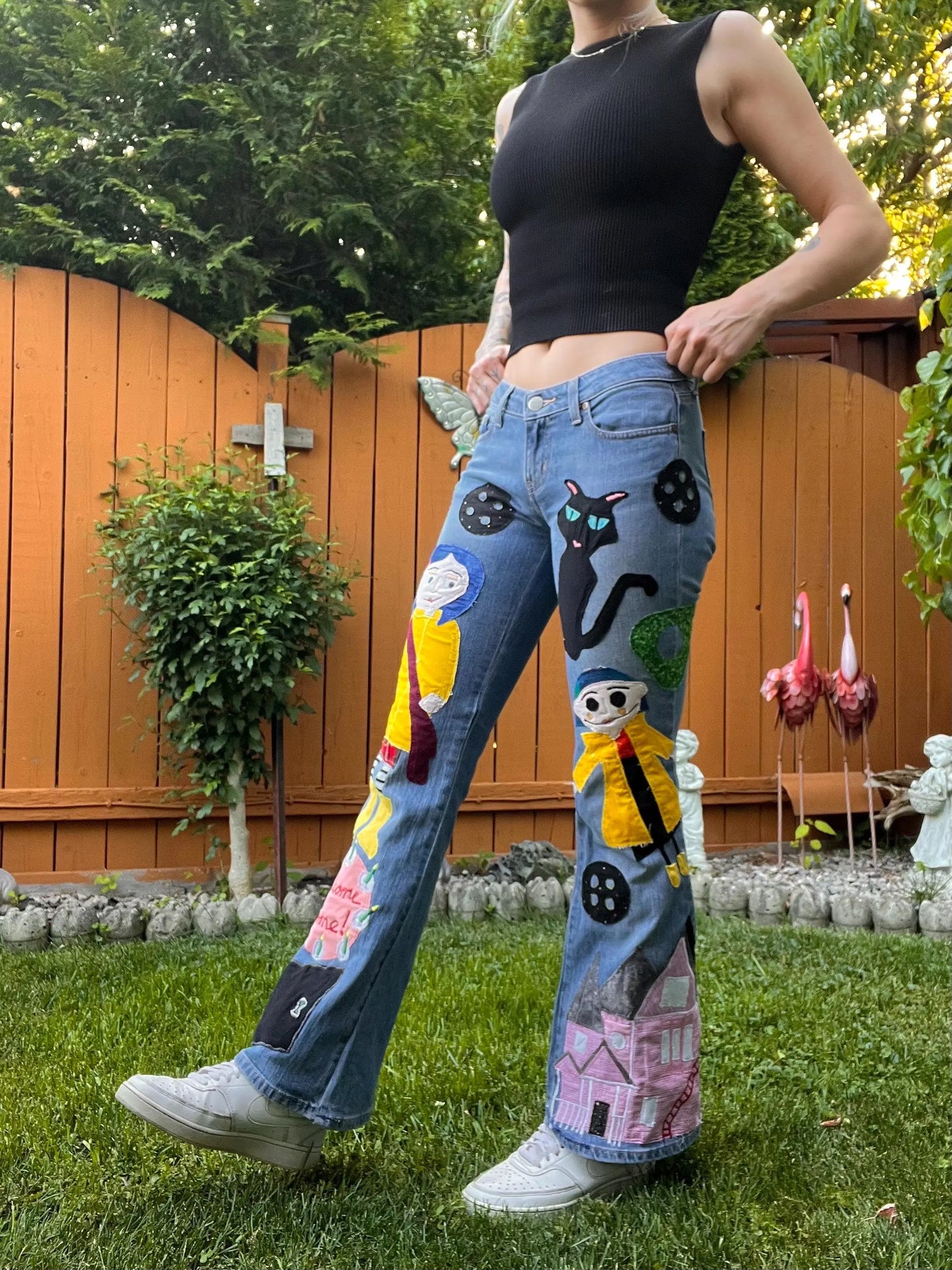 CORALINE PATCHWORK JEANS